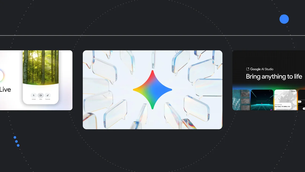 Google AI updates March 2026 overview showing Gemini logo and search interface