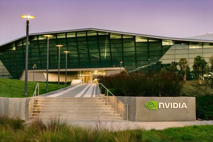 Nvidia Endeavor headquarters building in Santa Clara where GTC conference announced Marvell partnership